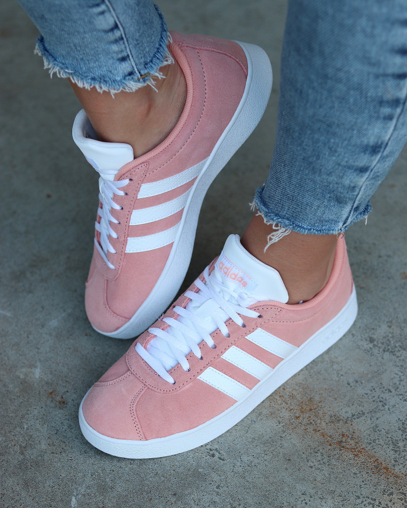 Peach Adidas VL Court 2.0 Sko - Familiebutikken.no