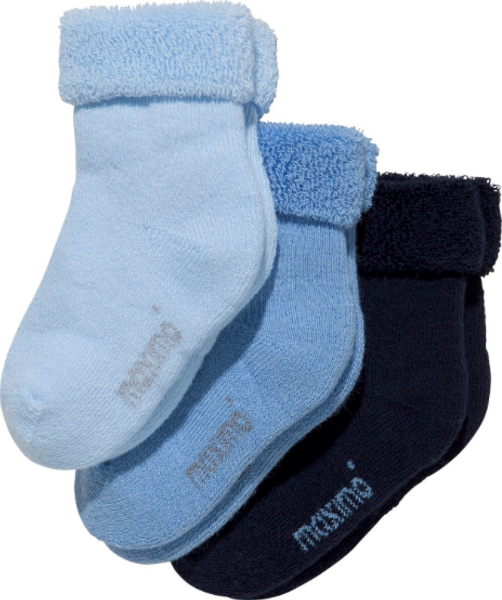 Maximo Baby sokk 3pk Blå